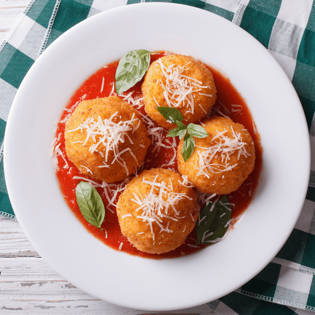 Pallotte Cacio e Uova (Italian cheese and egg balls)